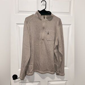 Woolrich Men’s XXL Tan 1/4 Zip Pullover